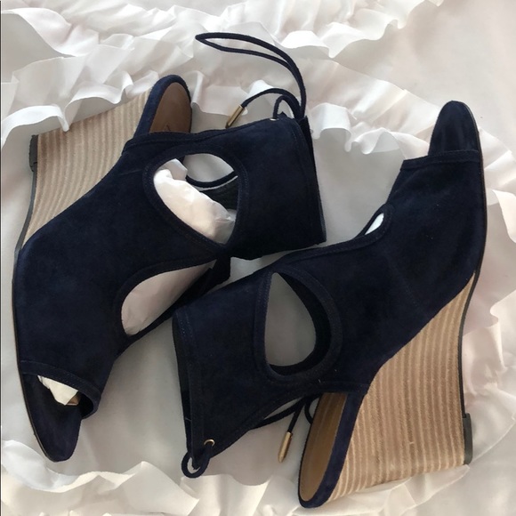 Aquazzura Shoes - Italian beauties! Aquazzura Suede Wedge